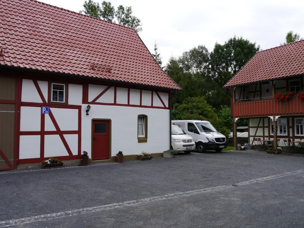 Hotel Café im Hof à Streufdorf Extérieur photo